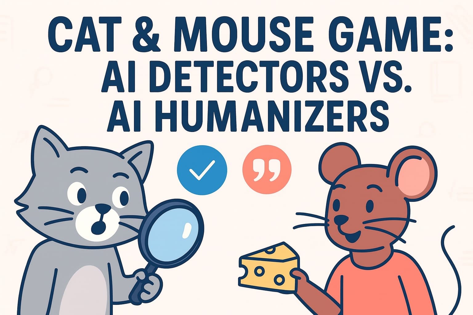 Cat and Mouse Game: AI Detectors vs. AI Humanizers image - rephrasy blog