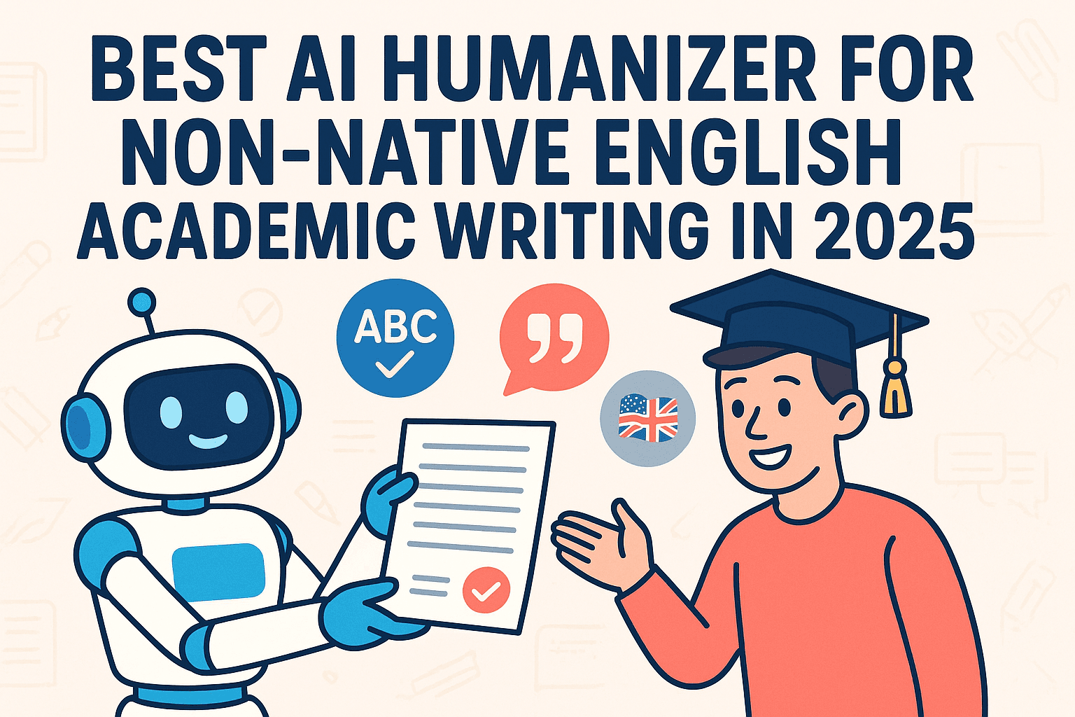Best AI Humanizers for Non-Native English Academic Writing (2025) image - rephrasy blog
